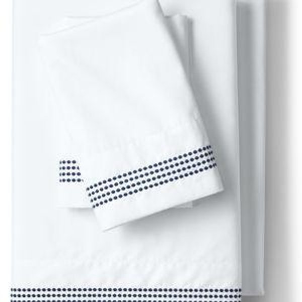 Supima Cotton No Iron Sateen Embroidered Sheets - 400 thread count King
