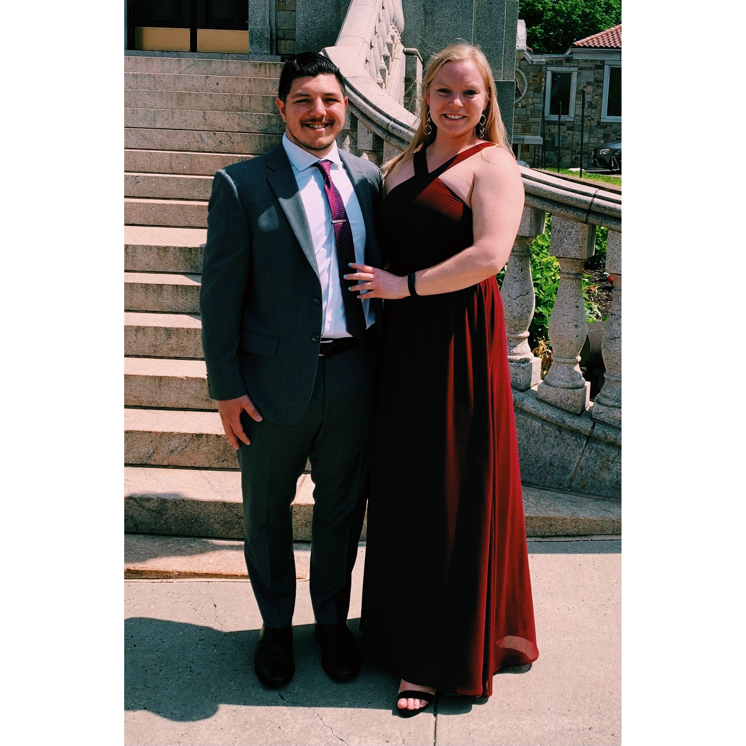 Our first wedding together as a couple