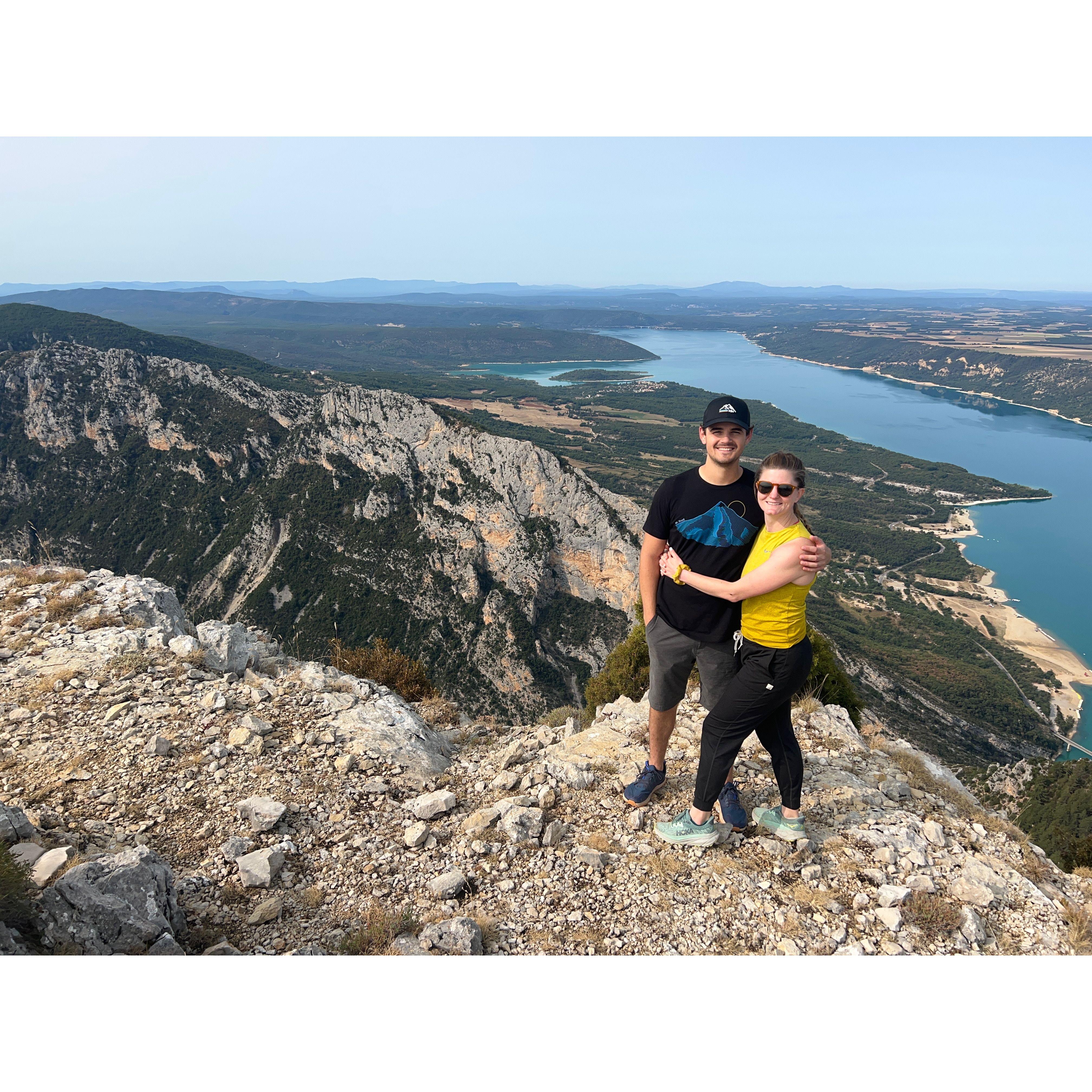 When given the option to hike or explore a town in the Verdon Gorge in France... of course chose to hike!