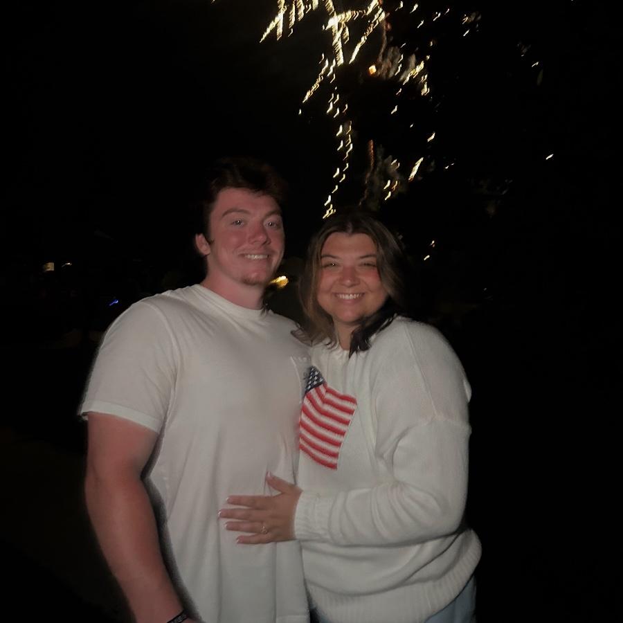 Our first 4th engaged!