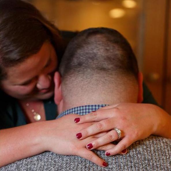 A shot from the surprise engagement shoot Ben planned immediately after he popped the question!