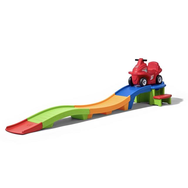 Step2 Up Down Roller Coaster for Kids, Rapid Ride Hide Edition – Ride On Toy for Indoor/Outdoor Use – Compact Storage, Skill Building Toddler Toys, Assembled Dimensions: 12.75" H x 110" W x 27" D