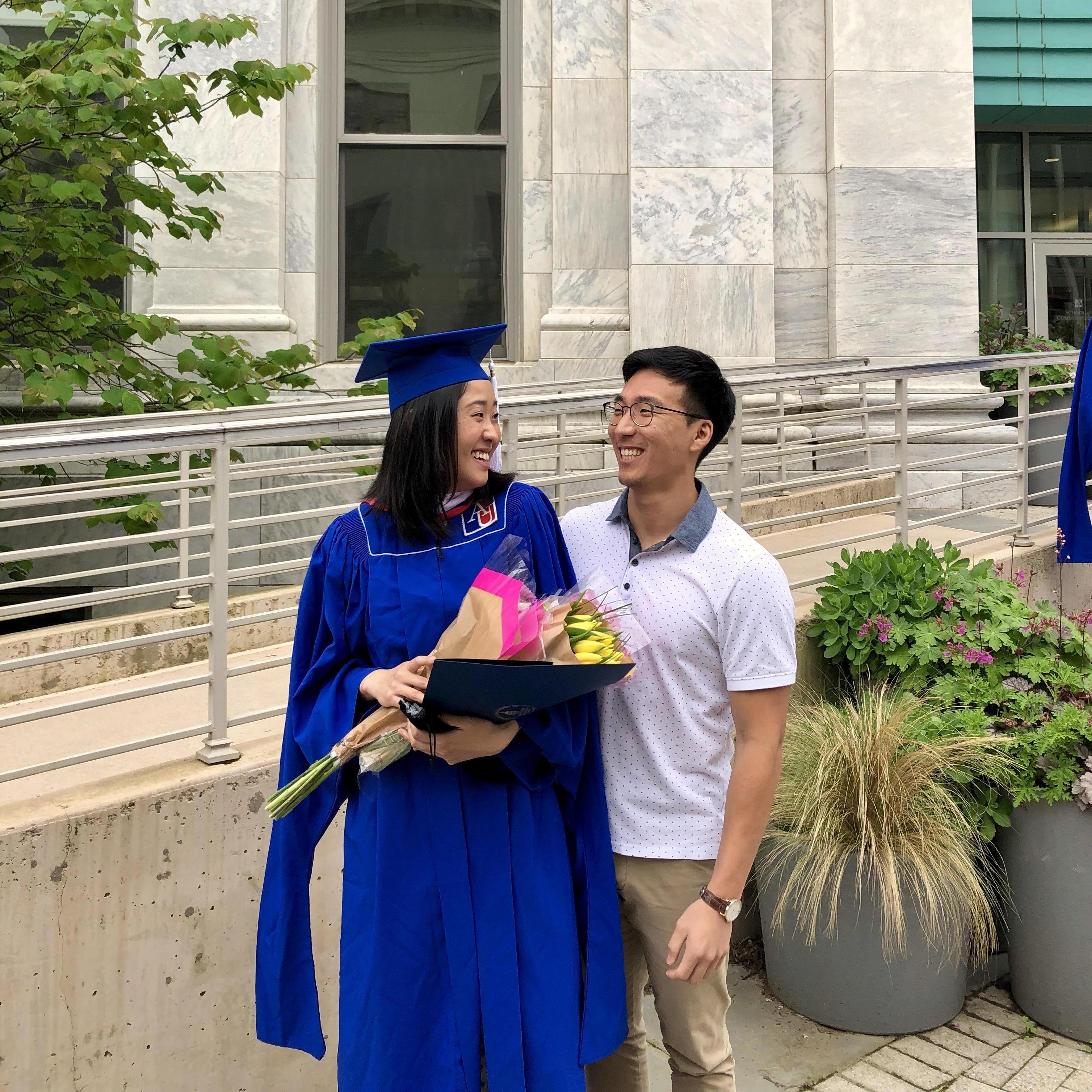 Joseph was there for Cindy through grad school...