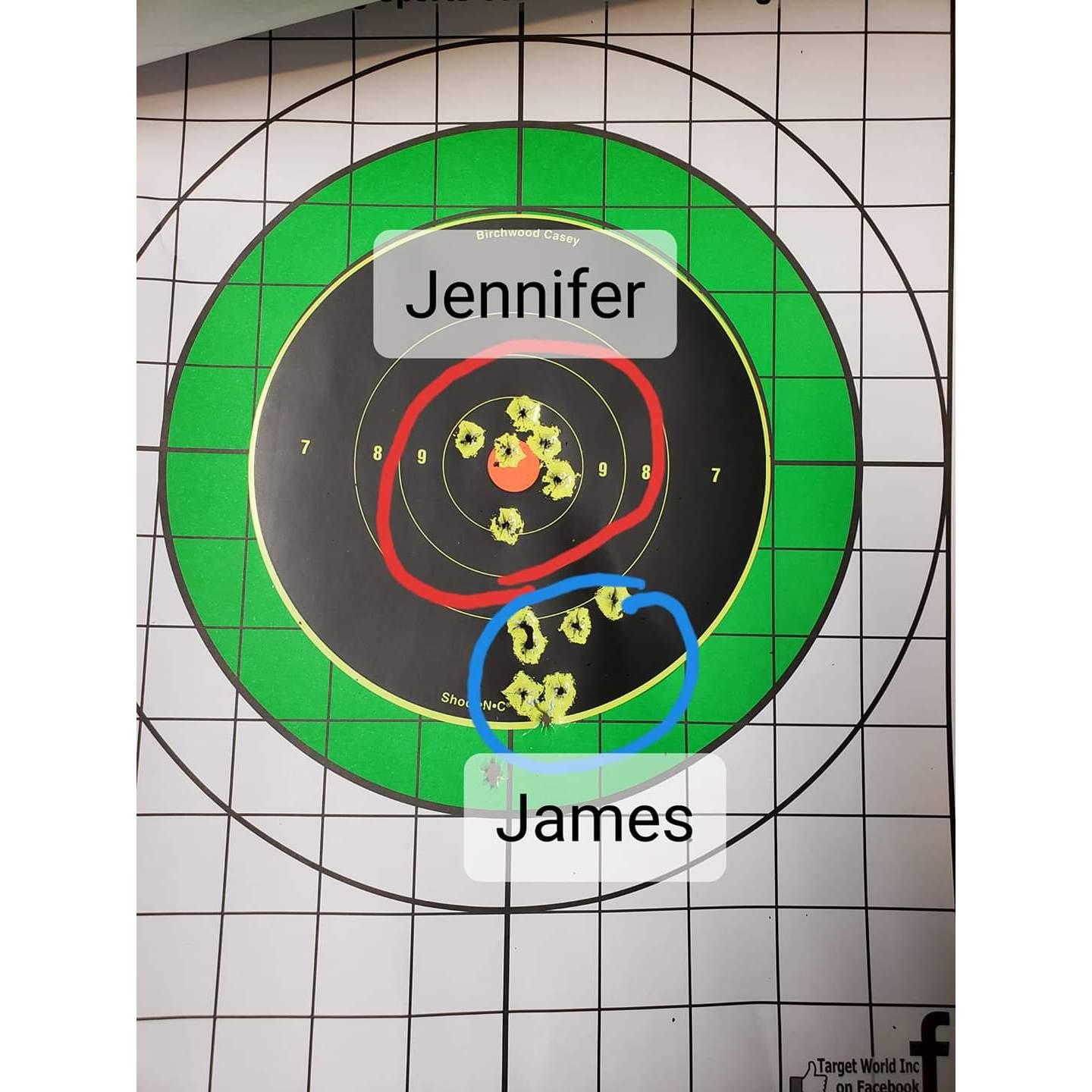 This is the first time we ever went to the range together!!