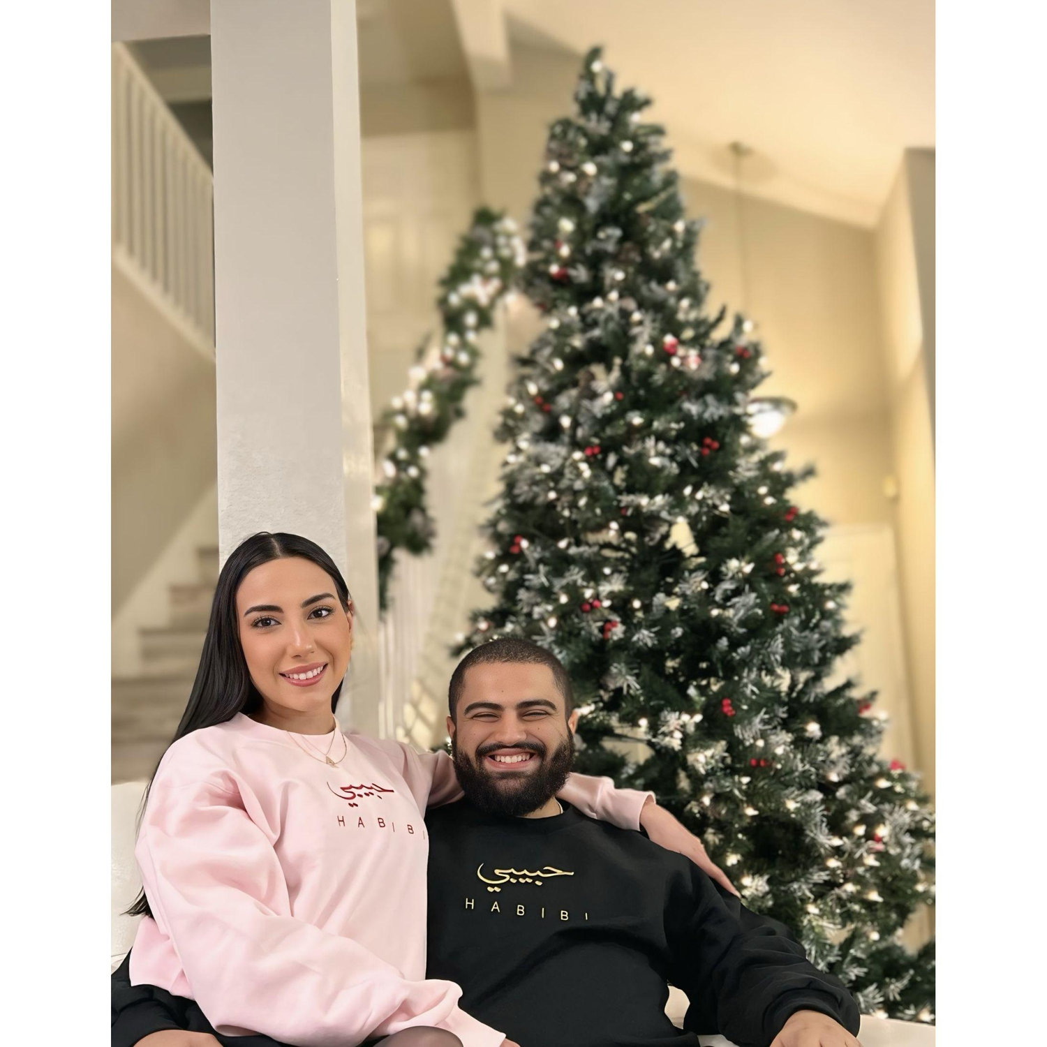 “Nothing says ‘Merry Christmas’ like matching ‘Habibi’ sweatshirts and this kind of joy.”