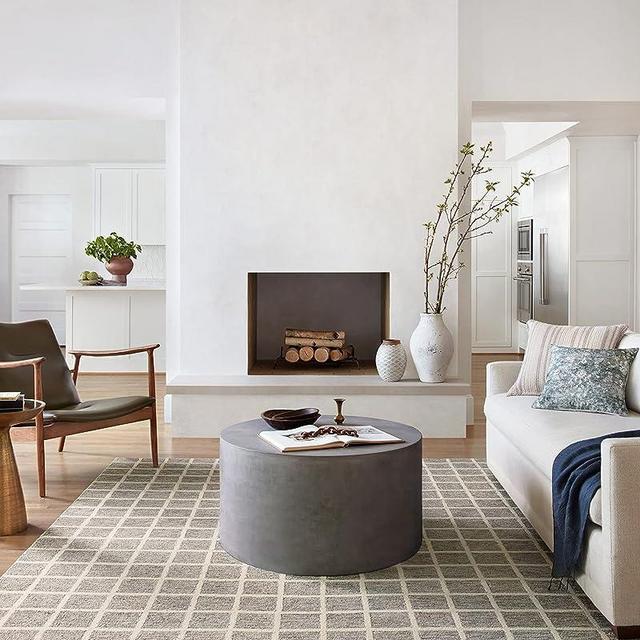 Chris Loves Julia x Loloi Polly Collection POL-05 Slate / Ivory 5'-0" x 7'-6" Area Rug