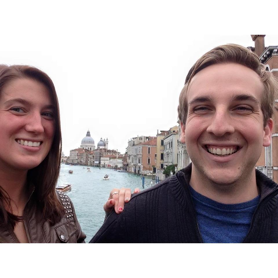 A selfie in Venice, our first international trip to celebrate Chelsea's college graduation! (2015)