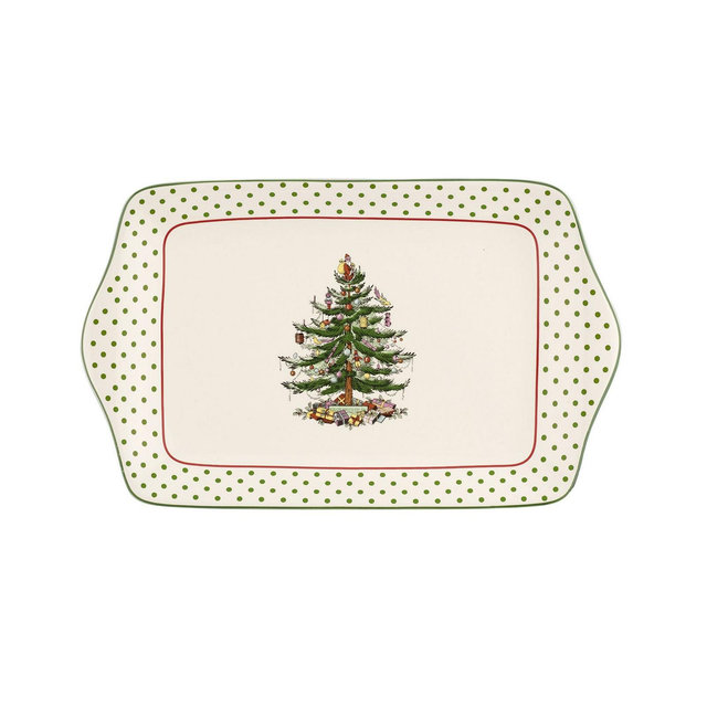 Spode Polka Dot Dessert Tray