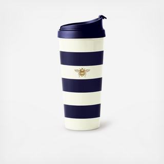 Navy Stripe Thermal Mug