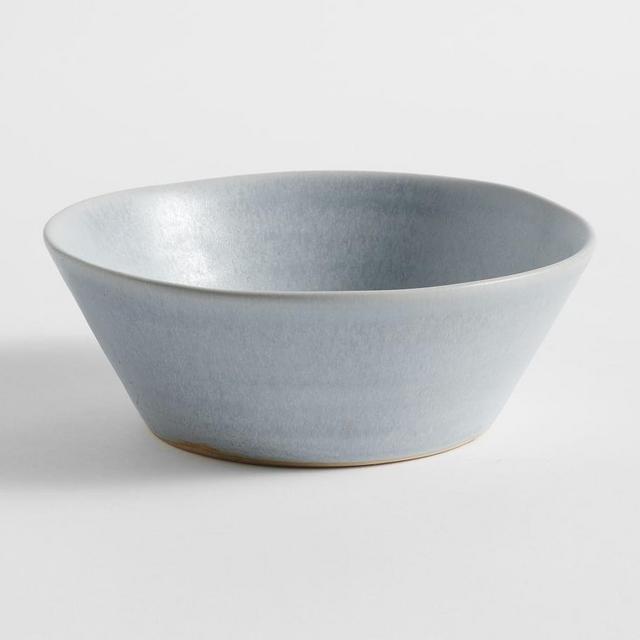 Larkin Reactive Glaze Stoneware Soup Bowls, Set of 4 - Chambray Blue