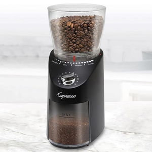 Capresso Infinity Plus Conical Burr Grinder, Black
