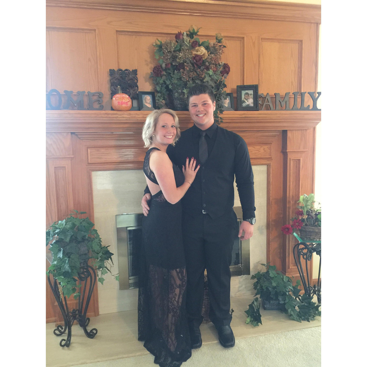 October 17, 2015
The Bride before homecoming and her handsome date.