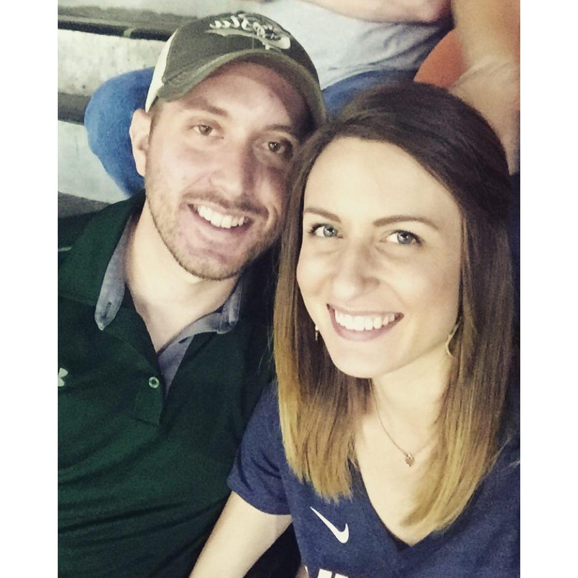 Our very first picture together at an Astros game!