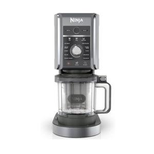 Ninja NC501 CREAMi Deluxe 11-in-1 Ice Cream & Frozen Treat Maker with 2 XL Family Size Pint Containers, Silver (Renewed)