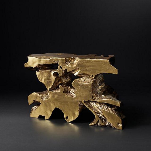 Cast Cambium Console Table in Bronze