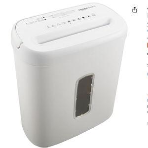 Amazon Basics 8-Sheet Cross Cut Paper Shredder, White