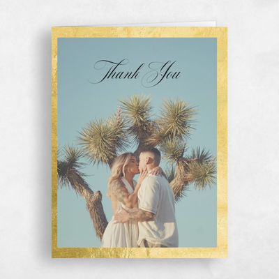 Black Wedding Thank You - Azurite Photo Foil