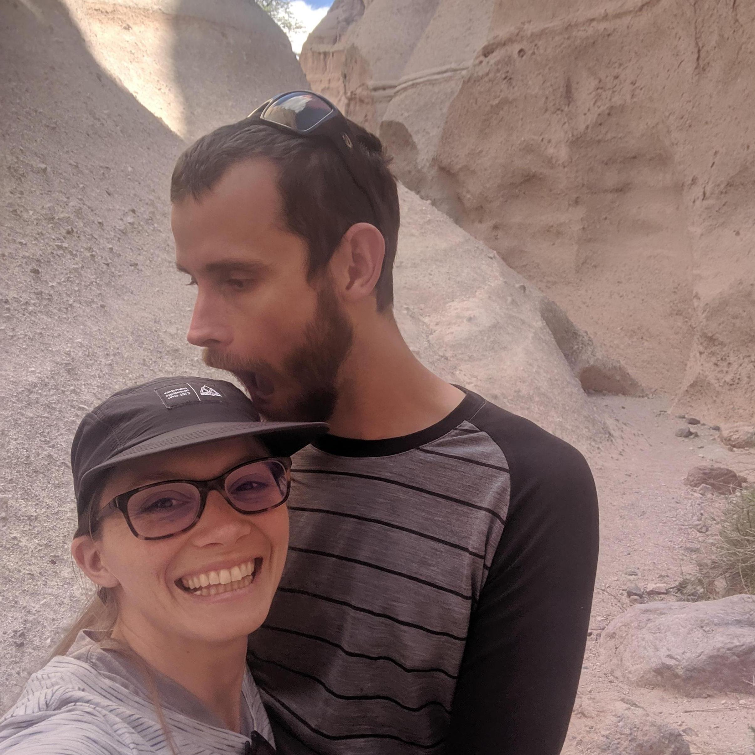 Slot canyon in New Mexico.