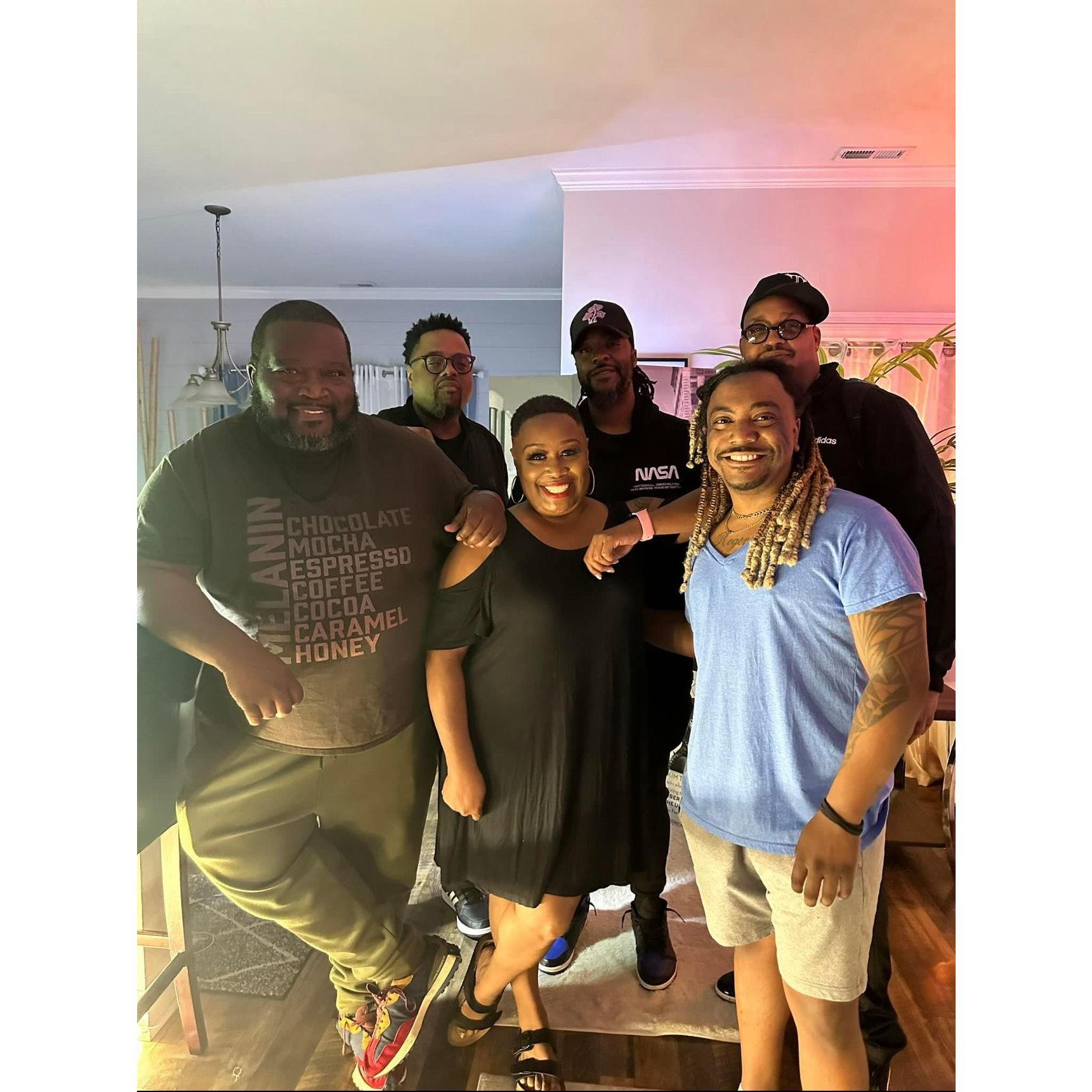 Hanging with Eric Benet's band