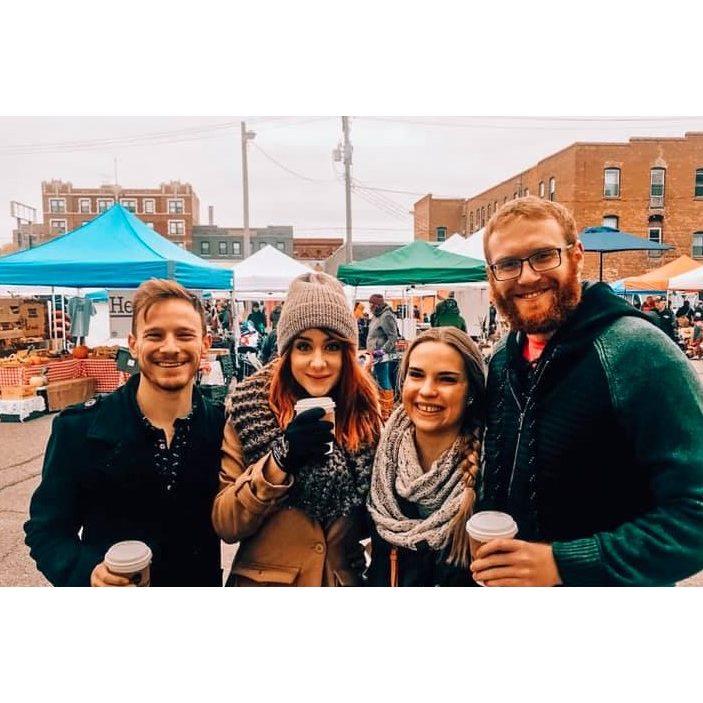 Coffee with our good friends at the Fargo Market!