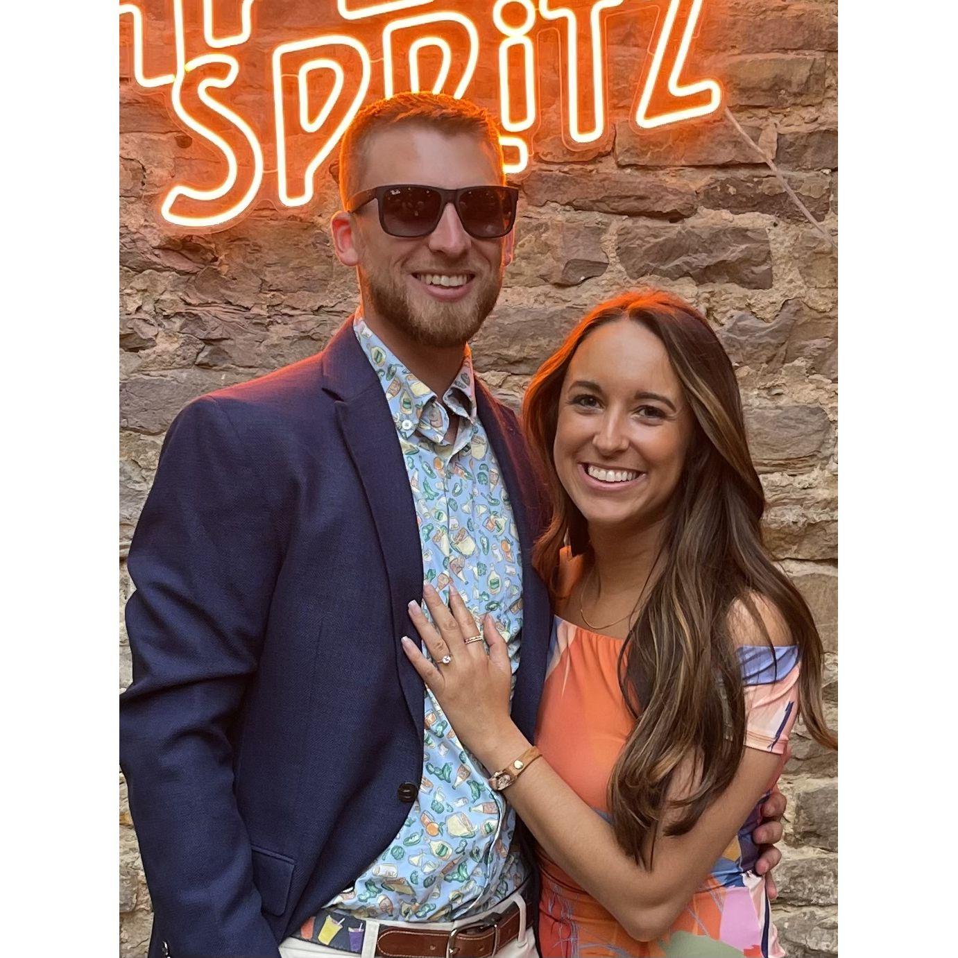 First event as an engaged couple!