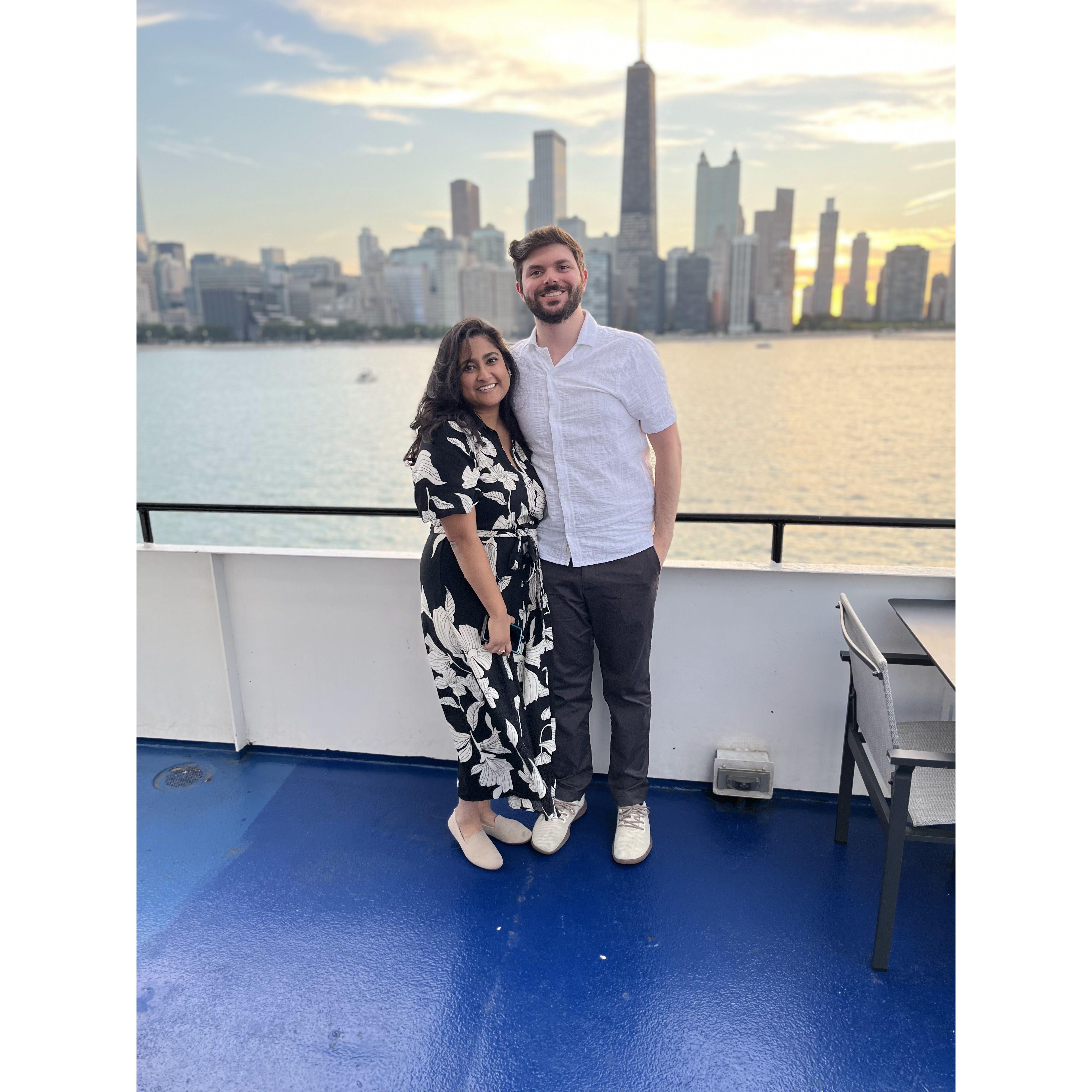 Chicago River boat ride, Sept. 2024