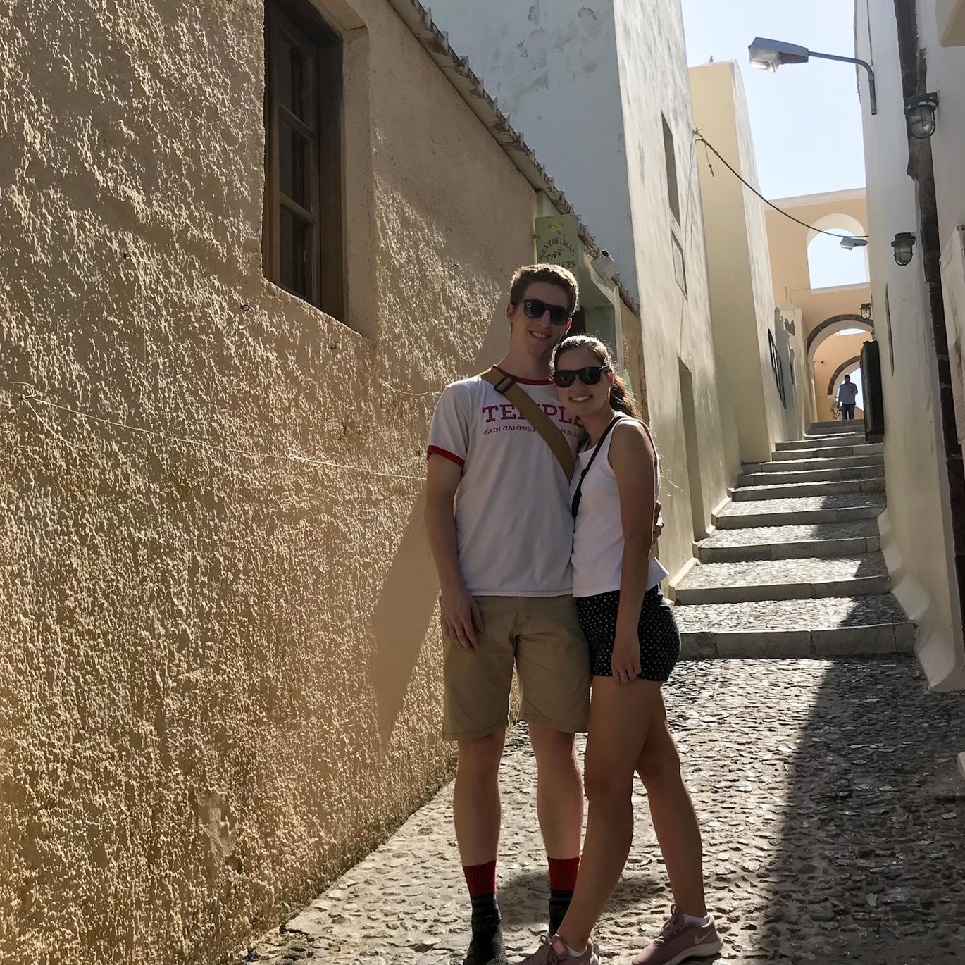 Daniel joined Meredith in Greece after she studied abroad