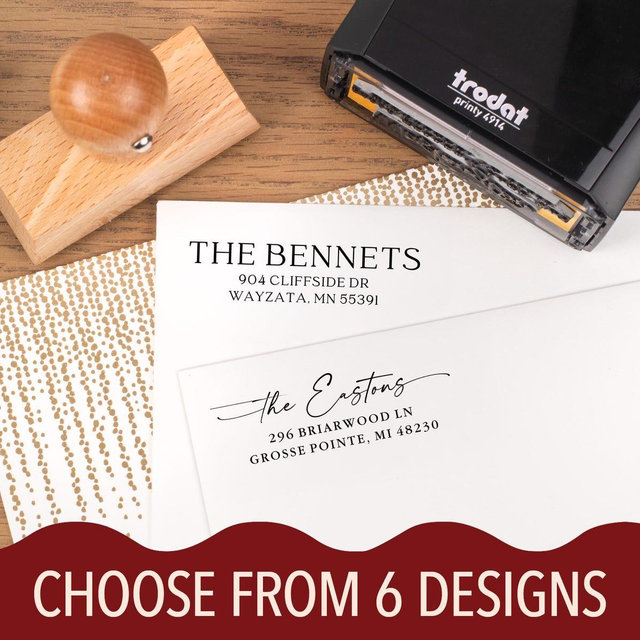 Personalized Rubber Address Stamp, Custom Return Address Stamp, Classic Wedding Stamp, Premium Mailing Stamp, Event Invite Mailing Stamp