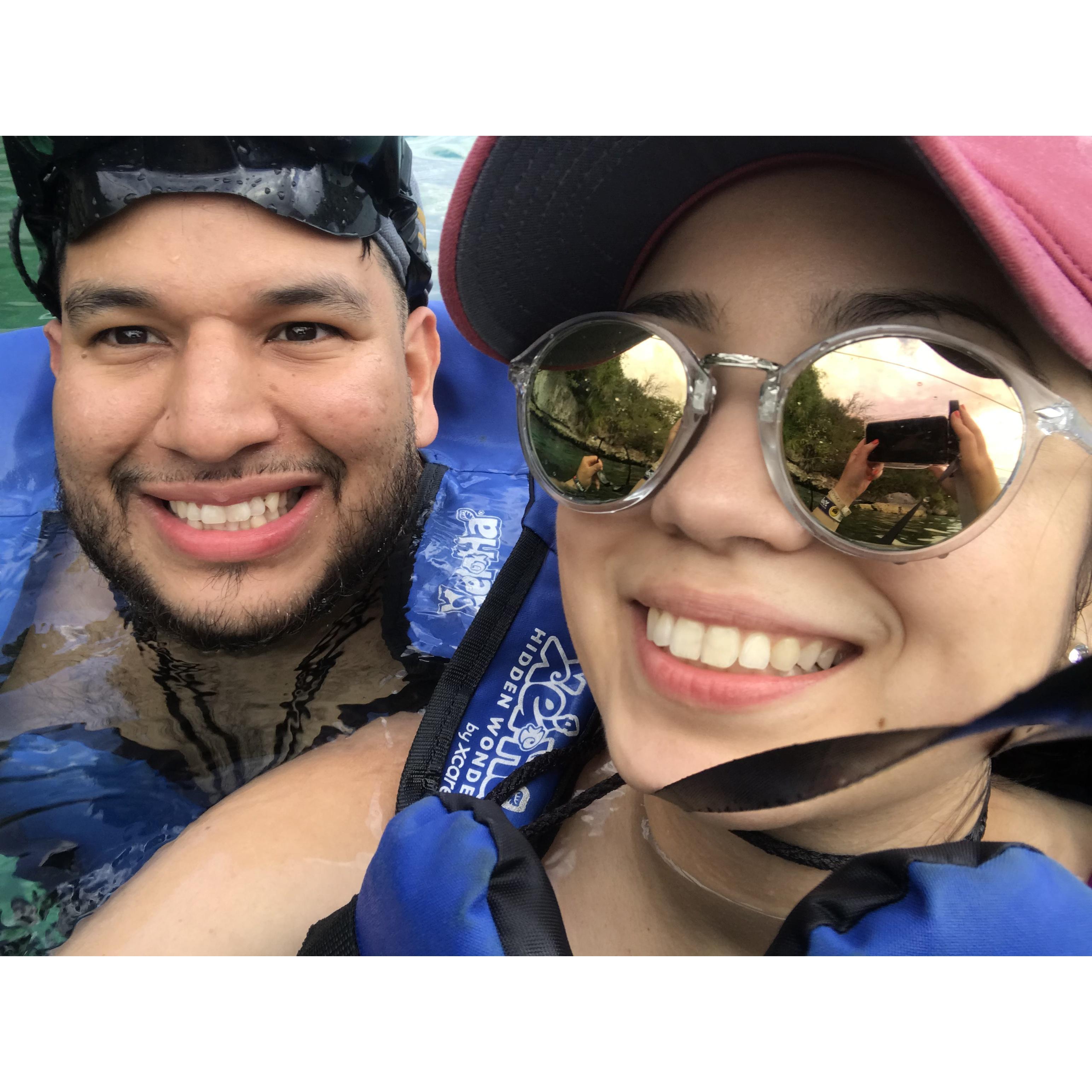 Our first trip to Cancun. As you can tell we love to travel!