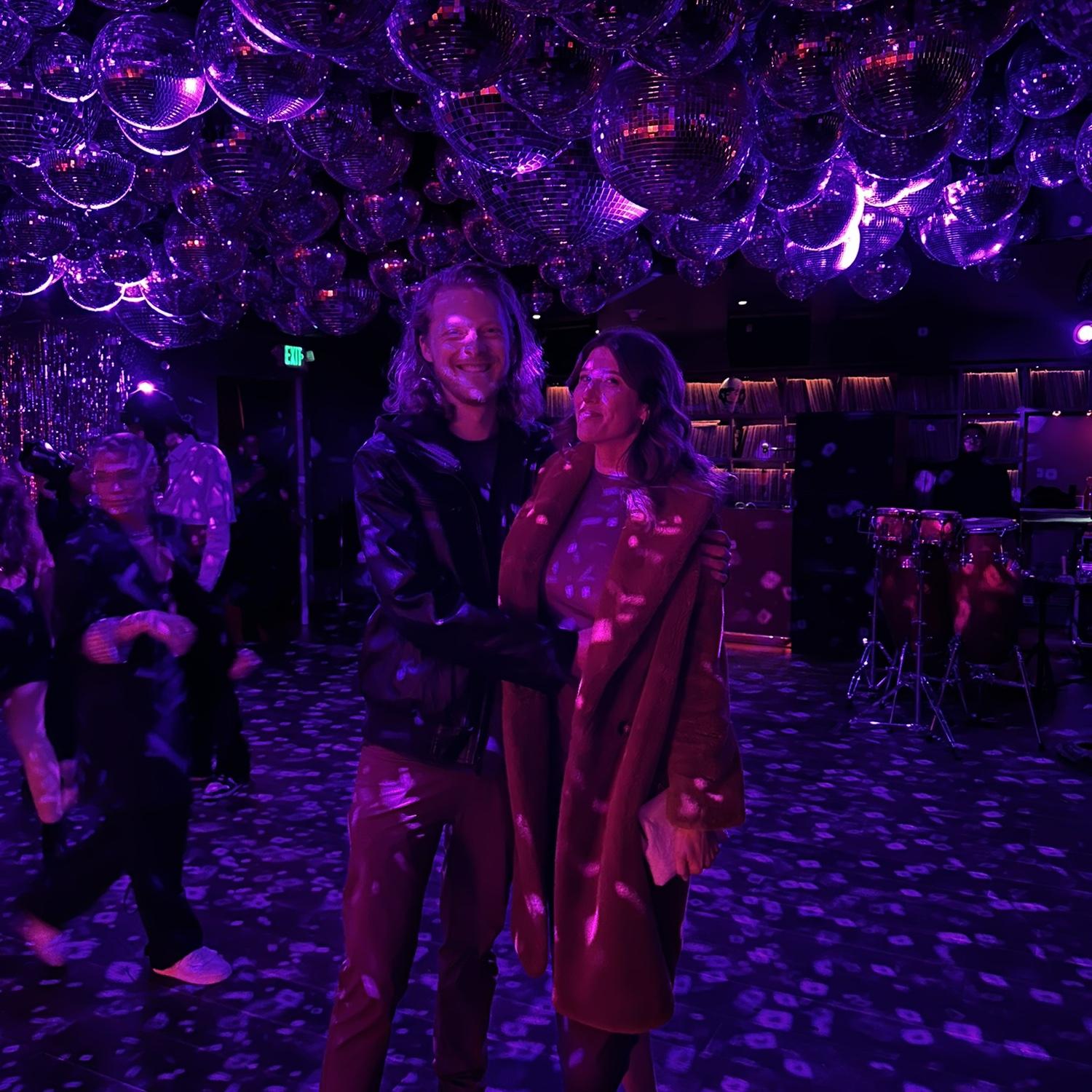 Spending an anniversary disco'ing