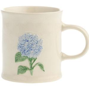 Orchid Cream Flower Hand Painted Ceramic Mug