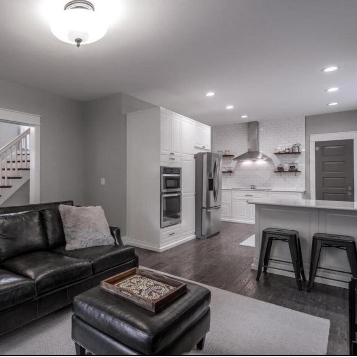 Our 1910 bungalow is completely renovated from the foundation to the roof and from the hardboard siding to the interior trim. HVAC, electrical and plumbing are all new. It's essentially a new home!
