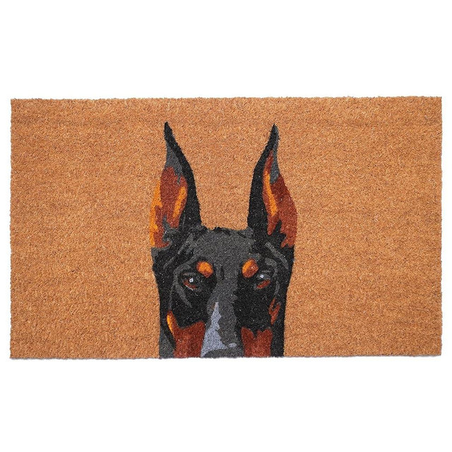 Calloway Mills Black Doberman Doormat (24" x 36")