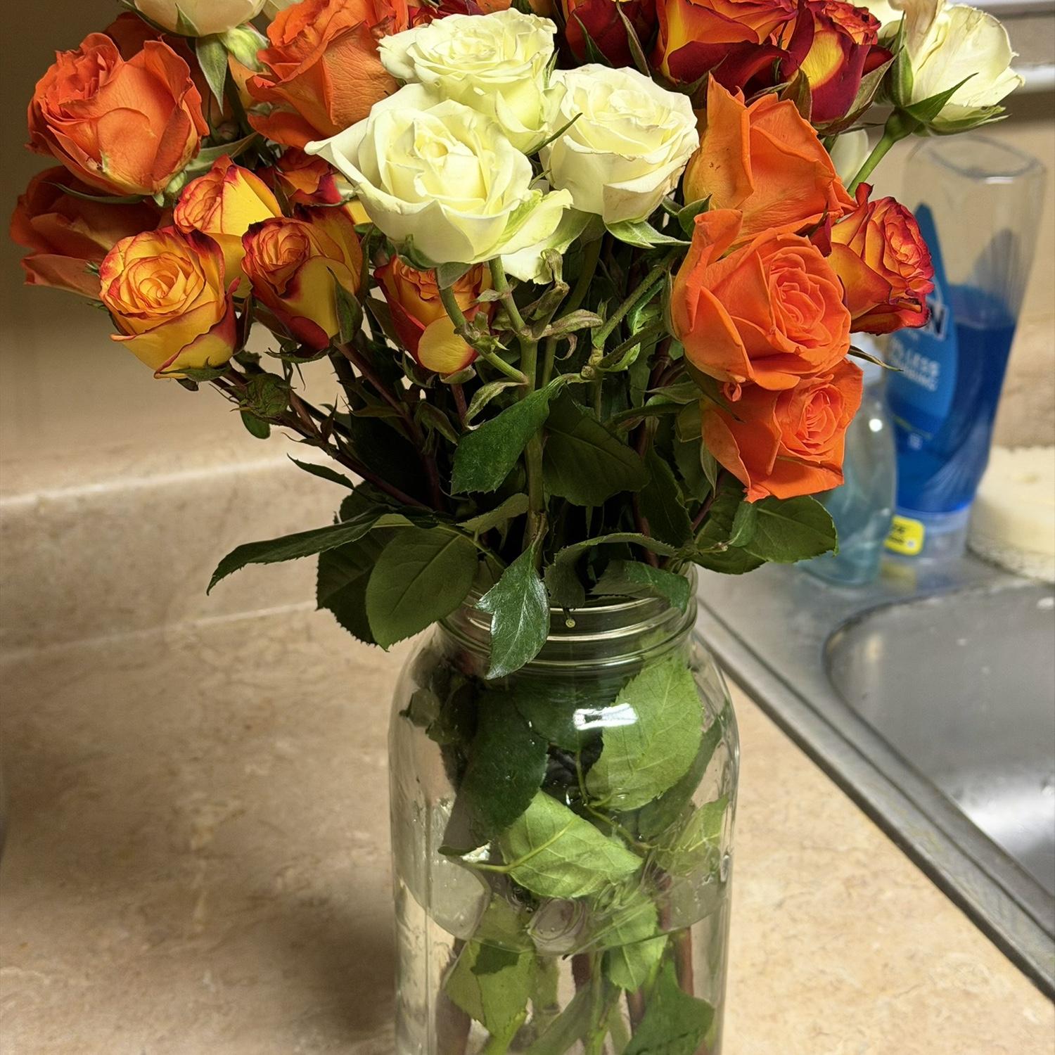 All the flowers he bought me our time together💐(There are more I just forgot to get pictures of)