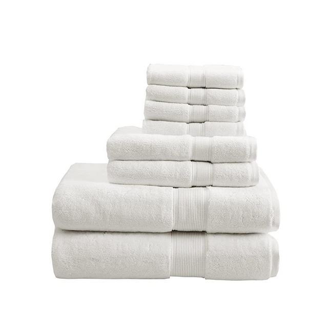 800GSM 100% Cotton Luxury Turkish Bathroom Towels , Highly Absorbent Long Oversized Linen Cotton Bath Towel Set , 8-Piece Include 2 Bath Towels, 2 Hand Towels & 4 Wash Towels , Cream