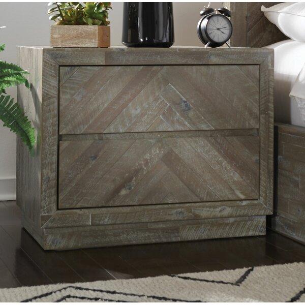 Roberge 2 Drawer Nightstand