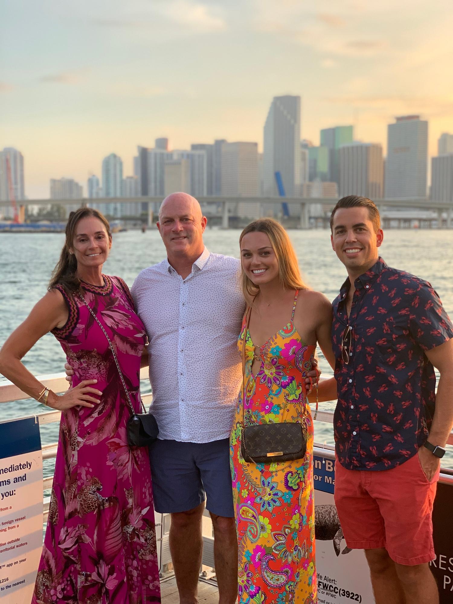 Colleen, Michael, Julia, and Tom in Miami! 
September, 2020