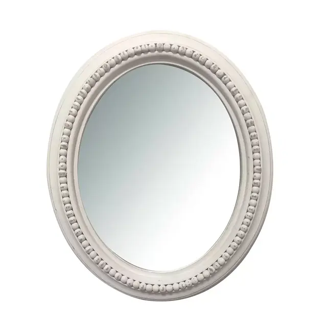 Bee & Willow™ Home 20-Inch x 24-Inch Oval Wall Mirror in White