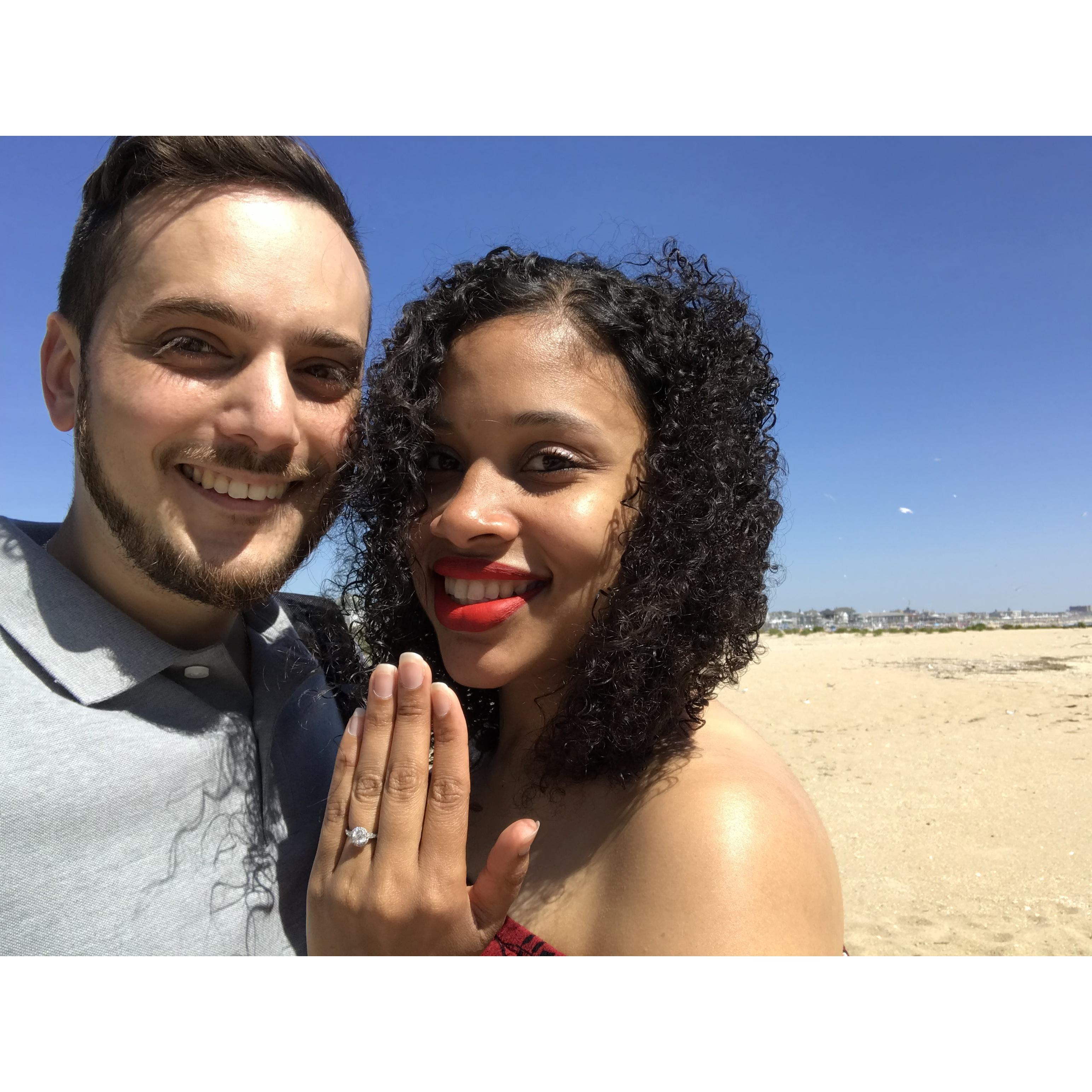 There were some fisherman heading out to the jetty--my plan was almost ruined! I thought quickly and asked them in Spanish if I could have the jetty for 5 minutes because I was proposing. They agreed!