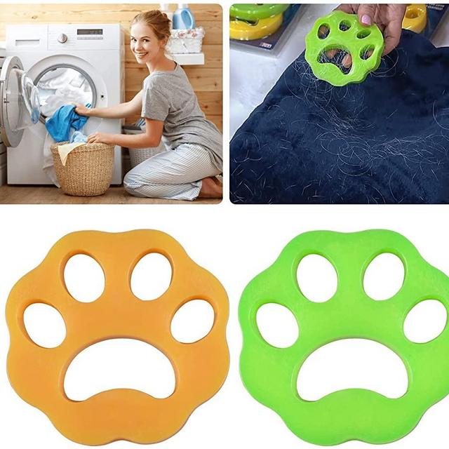 FUZPP Pet Hair Remover for Laundry,Dogs and Cats Hair Catcher for Washing Machine,Non-Toxic Safety Reusable Floating Pet Fur Catcher, Laundry Lint and Fur Remover-2 Pcs