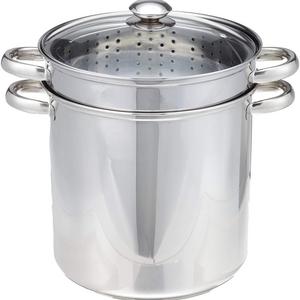 Excelsteel 12 Quart 18/10 Stainless Steel 4 Piece Muti-Cookware Set With Encapsulated Base