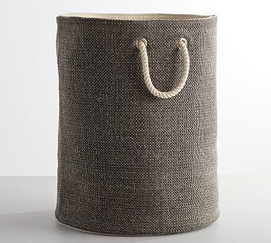 Mason Woven Tote, Charcoal