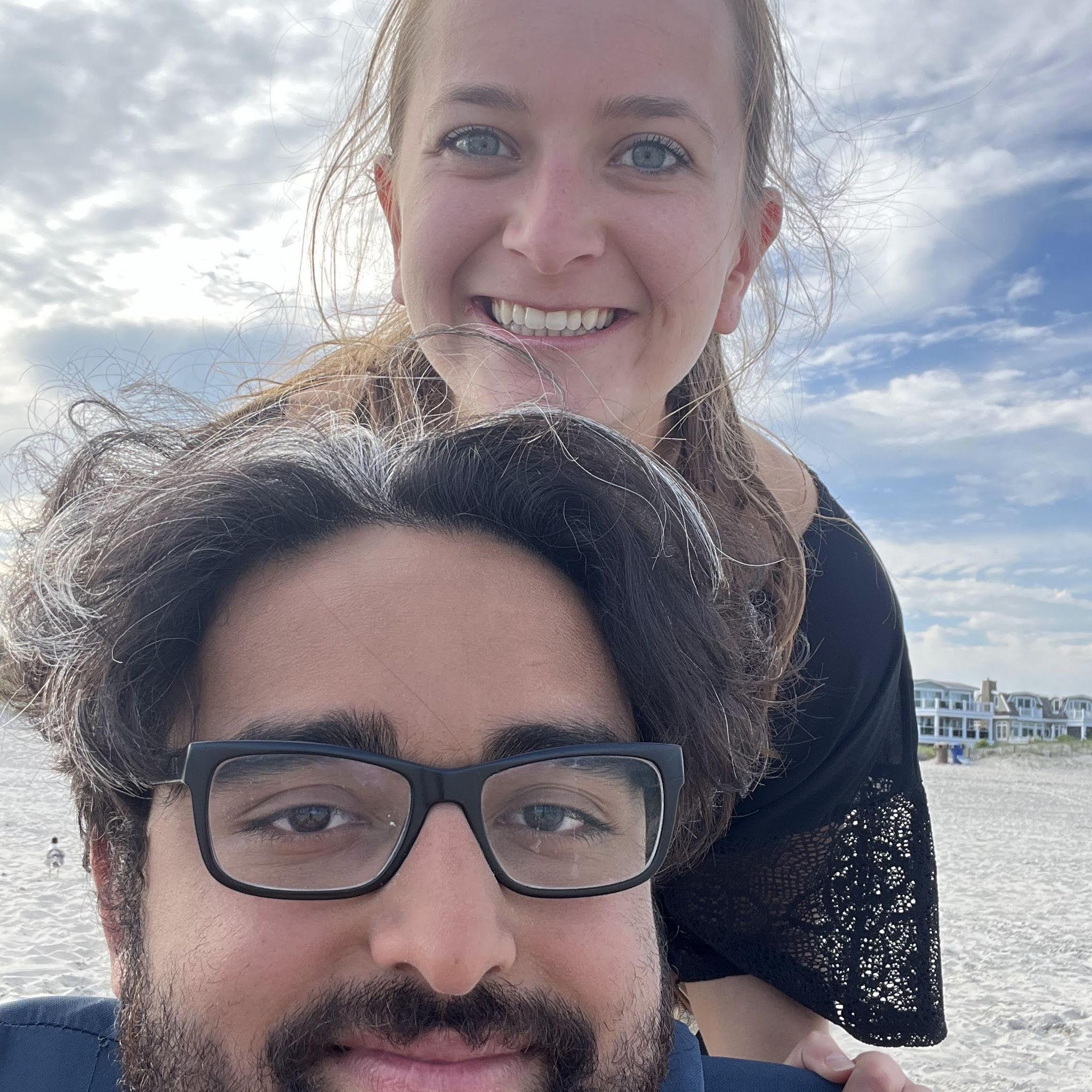 Erika loves the beach almost as much as she loves Rohan