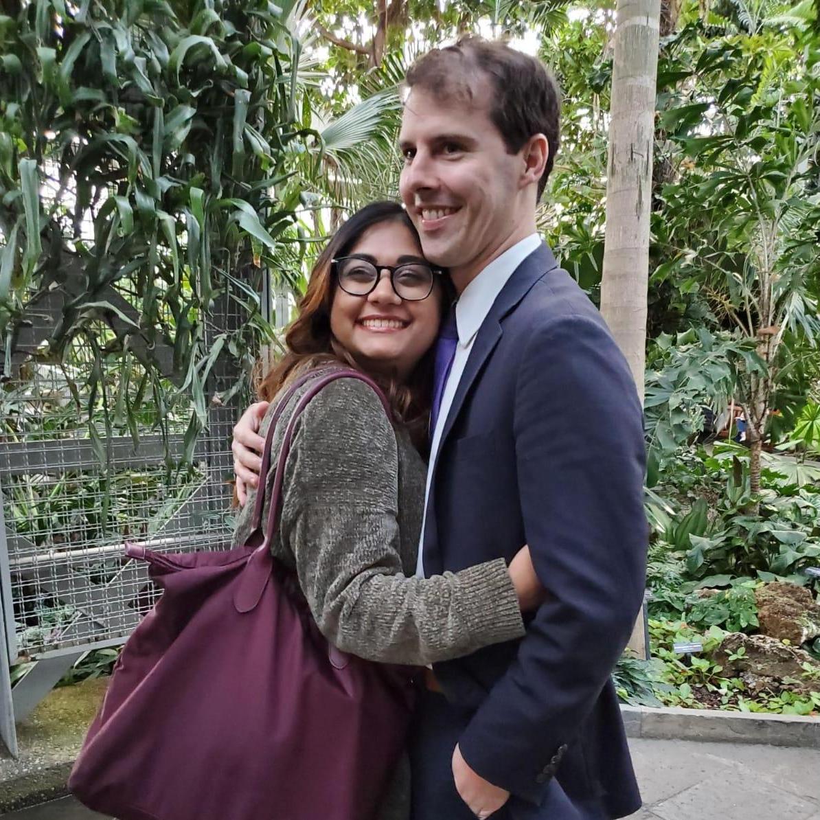 The proposal was a day of surprises. We met at the Botanical Gardens downtown (one of many favorite date spots), and went on a city adventure.
