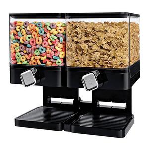 Honey-Can-Do - Zevro KCH-06134 Compact Dry Food Dispenser, Dual Control, White/Chrome