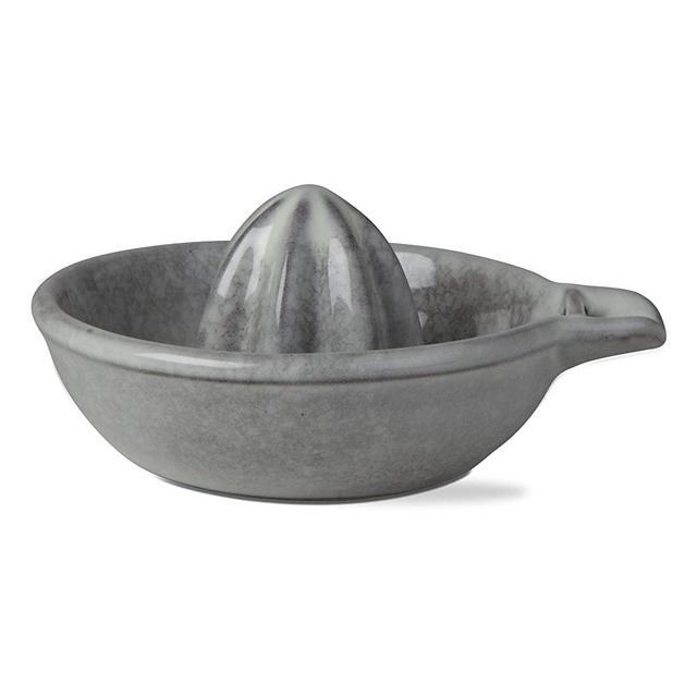 tag Stinson Juicer Stoneware Hand Juicer Lemon Lime Orange Squeezer Press 5.47" x 2.52" x 4.69" gray