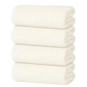 Pack of 4 Extra Large Bath Towels - Cream