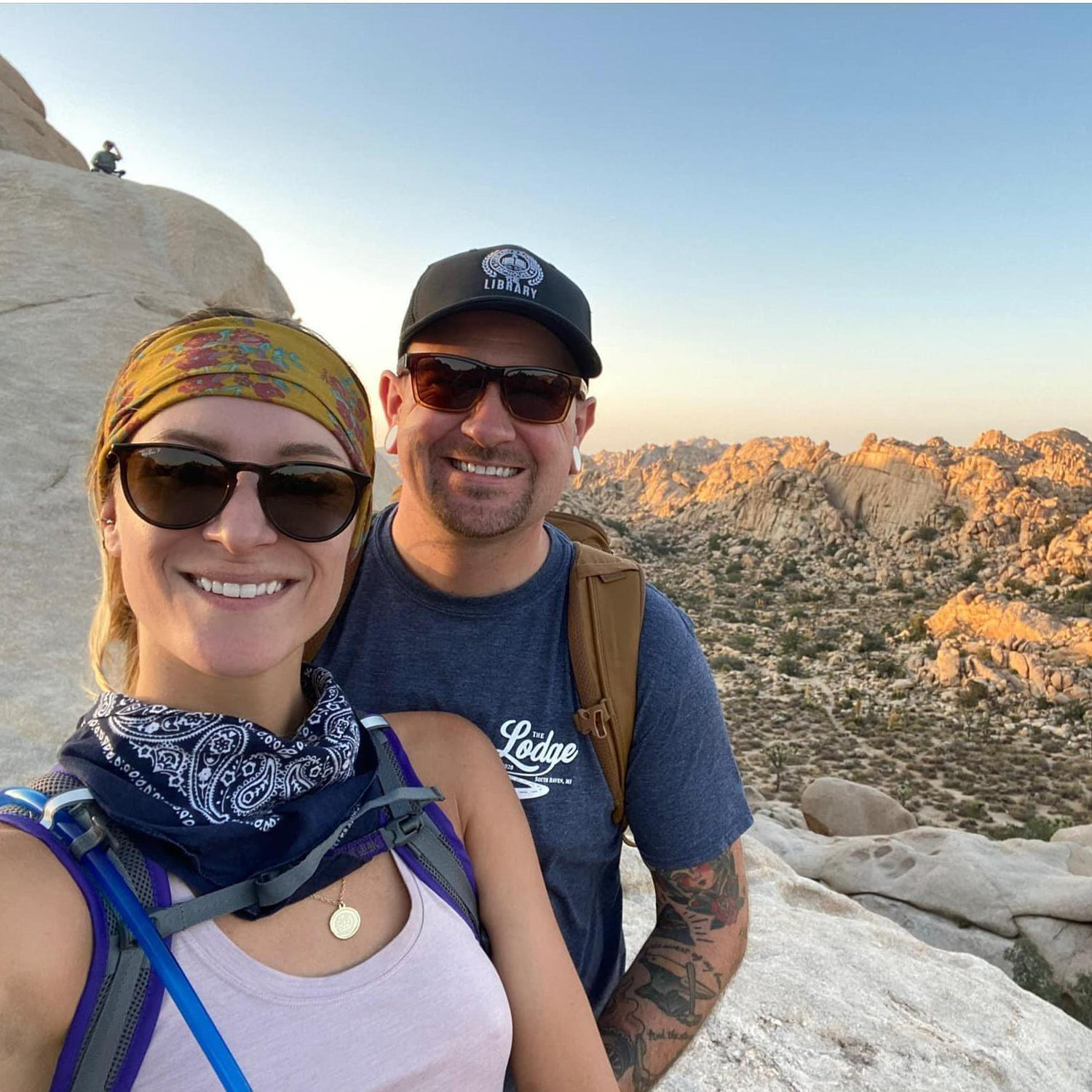 We took this picture at Joshua Tree National Park in 2020. We had just known each other about 1 month at this point.