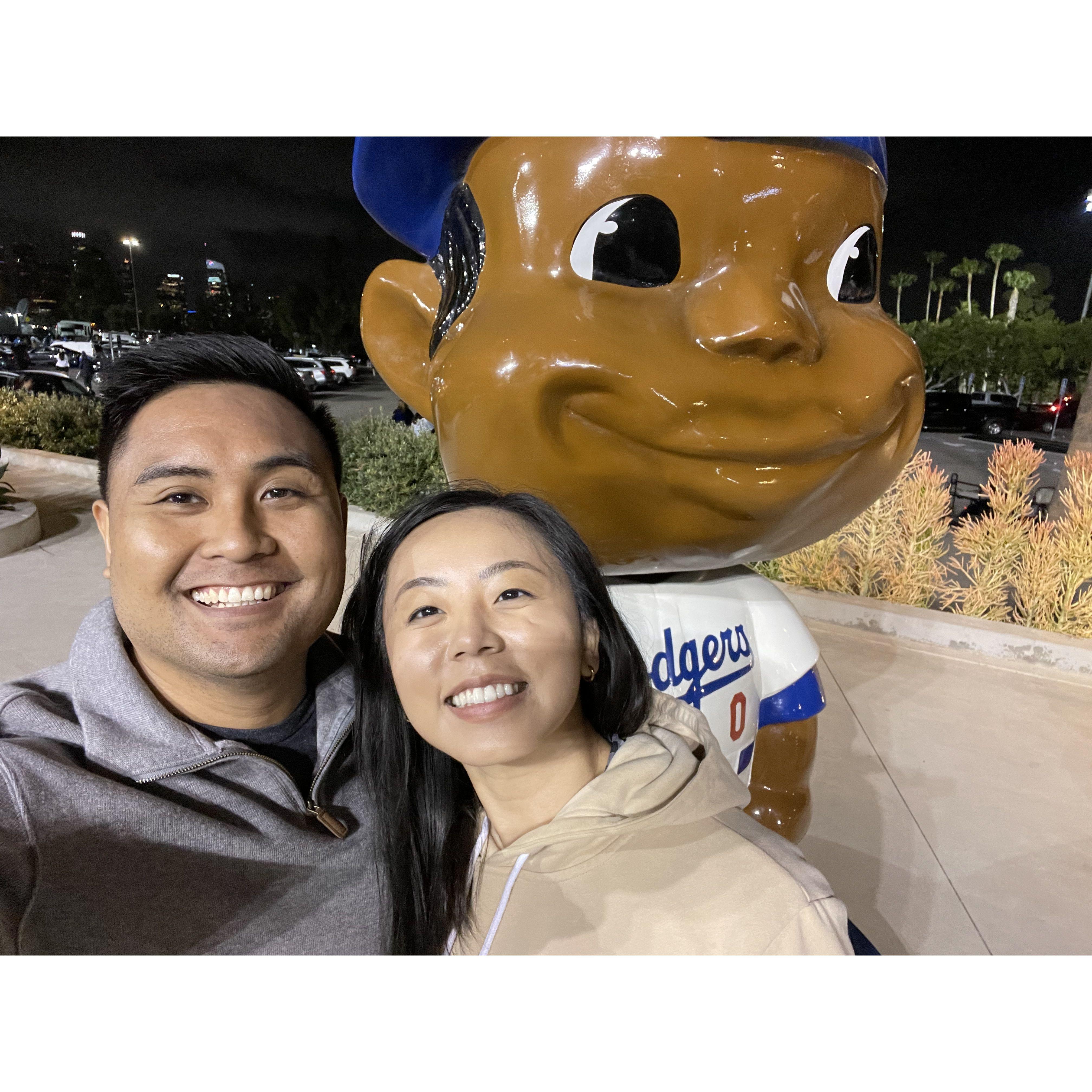 our first dodgers game