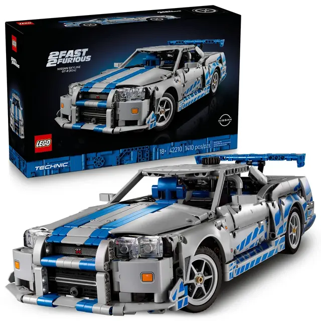 LEGO Technic 2 Fast 2 Furious Nissan Skyline GT-R R34 Car 42210